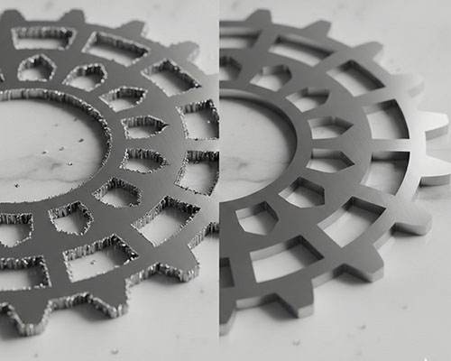 After deburring processing